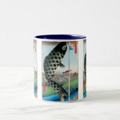 Suido Bridge en Surugadai Tweekleurige Koffiemok (Center)