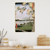 Suijin Shrine en Massaki op de Sumida Poster (Keuken)