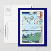 Suijin Shrine Massaki Hiroshige Briefkaart (Voorkant / Achterkant)