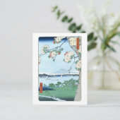 Suijin Shrine Massaki Hiroshige Briefkaart (Staand voorkant)