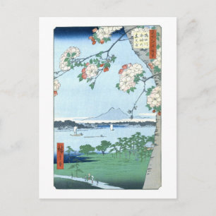 Suijin Shrine Massaki Hiroshige Briefkaart