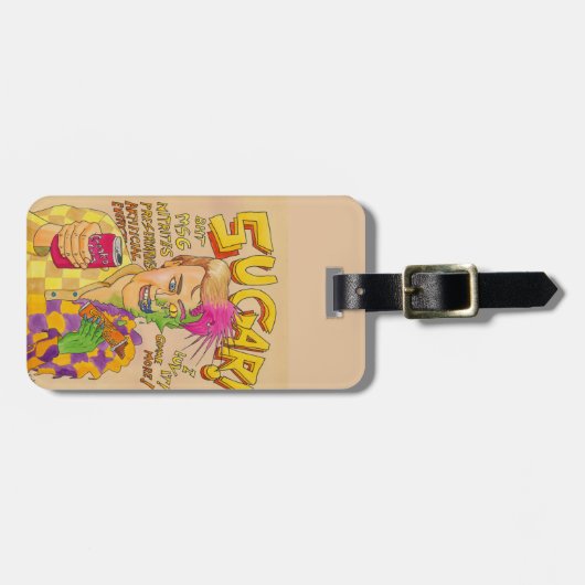 Suiker! Bagagelabel (Voorkant horizontaal)