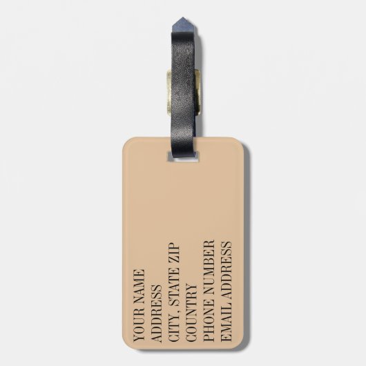 Suiker! Bagagelabel (Achterkant verticaal)