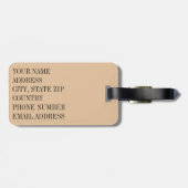 Suiker! Bagagelabel (Achterkant horizontaal)