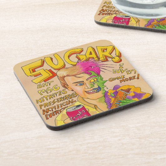 Suiker! Bier Onderzetter (Linkerzijde)