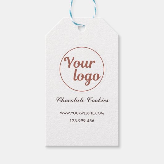 Suiker Bloem Bakkerij Logo Cadeaulabel (Voorkant)