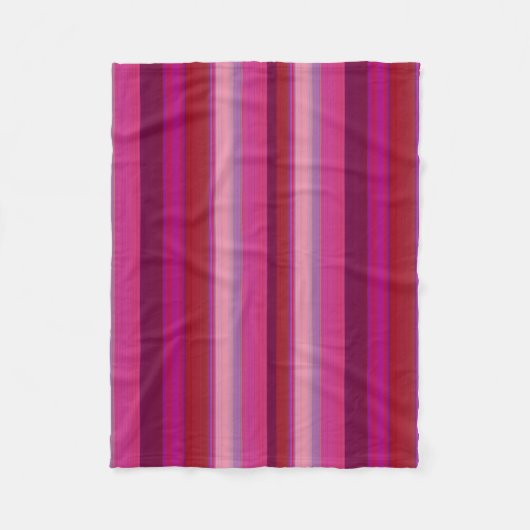 Suiker Candy Strepen Fleece Deken (Voorkant)