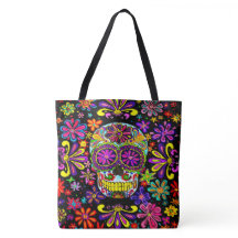 Suiker Canvas tas schedel