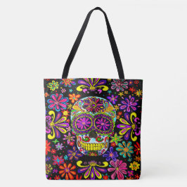 Suiker Canvas tas schedel