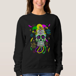 Suiker Carnival Mask Jester Pet Mardi Gras S Trui