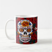 Suiker Cinco de Mayo Red Floral Koffiemok (Links)