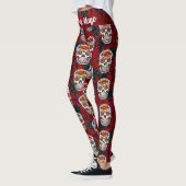 Suiker Cinco de Mayo Red Floral Leggings (Links)