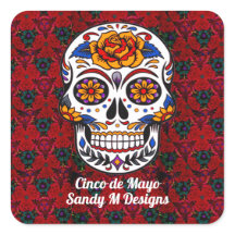 Suiker Cinco de Mayo Red Floral