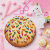 Suiker Cookie met Sprinkles Papieren Bordje (Feest)