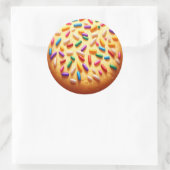 Suiker Cookie met Sprinkles Ronde Sticker (Tas)