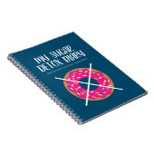 Suiker detox-laptop helpt u bij het losse gewicht notitieboek (Rechterzijde)