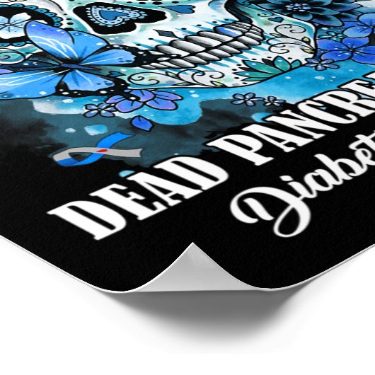 Suiker Dode Pancreas Society Diabetes Awarene Poster (Hoek)