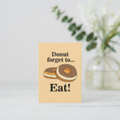 Suiker Donut Doughnut Bakkerij Visitekaartje (Staand voorkant)