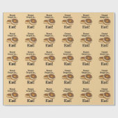 Suiker Donut Verjaardagsfeestje Cadeaupapier (Vlak)