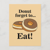 Suiker Donut Zoet Briefkaart (Voorkant)