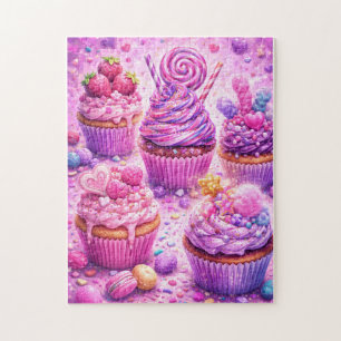 Suiker Droomvluchten: Candy Cupcake Genot Legpuzzel