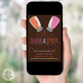 Suiker en Baby shower met schokdempers Kaart