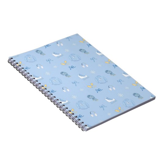 Suiker en Ice Figuur Schaats Ice Schaats Winter Bl Notitieboek (Rechterzijde)