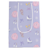 Suiker en Ijs Figuur Schaats Ijs Schaats Paarse Wi Medium Cadeauzakje (Achterkant)