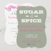 Suiker en kruiden en alles wat leuk is kaart (Voorkant / Achterkant)