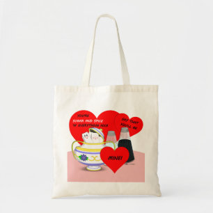 Suiker en Kruiden - Ouderwetse Valentijnskaart Kun Tote Bag