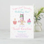 Suiker en prinkles Sweet Treat Birthday Kaart (Staand voorkant)