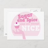 Suiker en specerij en alles wat mooi is! briefkaart (Voorkant / Achterkant)