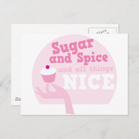 Suiker en specerij en alles wat mooi is! briefkaart (Voorkant / Achterkant)