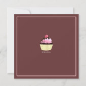 Suiker en specerij Het is een Girl Baby shower Inv Kaart (Achterkant)