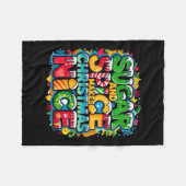Suiker en specerij maken kerst leuk Retro kerst Fleece Deken (Voorkant (Horizontaal))