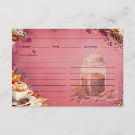 Suiker en specerij Recept Kaart