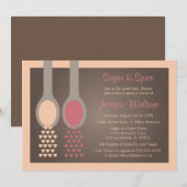 Suiker- en specerijbaby-douches kaart (Voorkant / Achterkant)