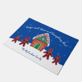 Suiker- en specerijbrood, op maat gesneden kerstmi deurmat (Schuin)