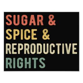 Suiker en specerijen en reproductieve rechten I Foto Afdruk