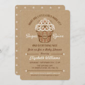 Suiker en specerijen — Uitnodiging tot Baby shower (Voorkant / Achterkant)