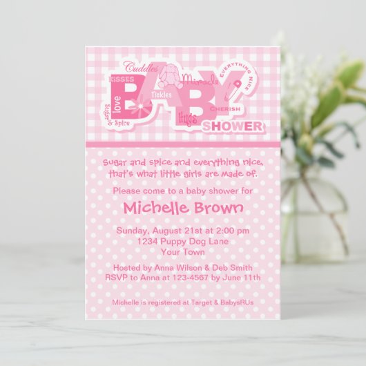 Suiker- en specerijsoenbundel-uitnodigingen kaart (Staand voorkant)