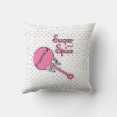 Suiker- en specerijspoelpoly Rattle-Baby Kussen (Achterkant)