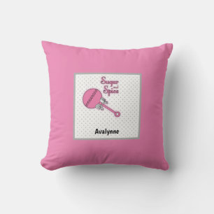 Suiker- en specerijspoelpoly Rattle-Baby Kussen