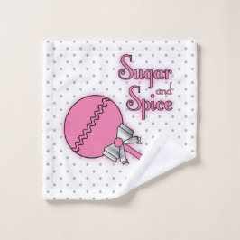 Suiker- en specerijspoelpootkarretje washandje