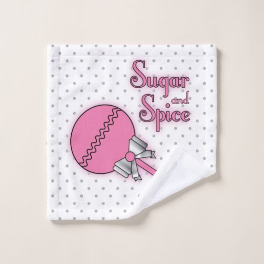 Suiker- en specerijspoelpootkarretje washandje (Wasdoekje)