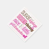 Suiker en Spice Baby Girl Douche Servetten (Hoek)