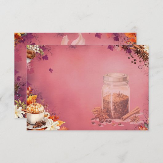 Suiker en Spice Blank Recept Kaart (Voorkant / Achterkant)