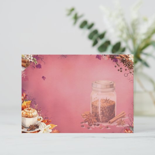 Suiker en Spice Blank Recept Kaart (Staand voorkant)