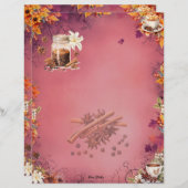 Suiker en Spice Blank Volledige Pagina Recept (Voorkant / Achterkant)