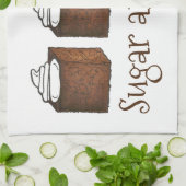 Suiker en Spice Gingerbread Cake Kerstmis Bakken Theedoek (Gevouwen)